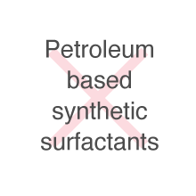 arau.baby doesn't contain petroleum based synthetic surfactants