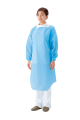 Wearing Plastic Gown