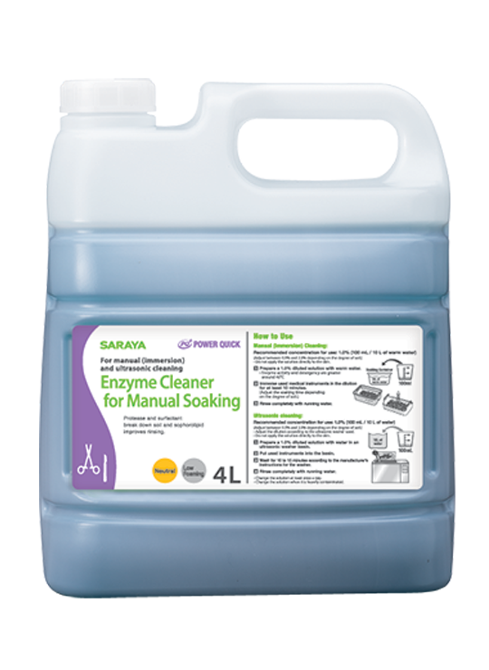 Power Quick Enzyme Cleaner for Manual Soaking Neutral Low Foaming 4L