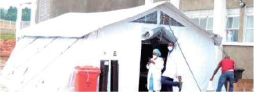 Ebola treatment center at Mubende Regional Referral Hospital