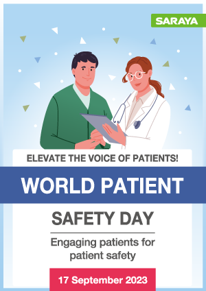 World Patient Safety Day poster for 2022 by SARAYA