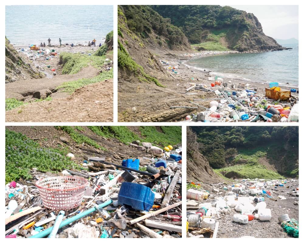 Debris found in a beach of Tsushima during our visit.