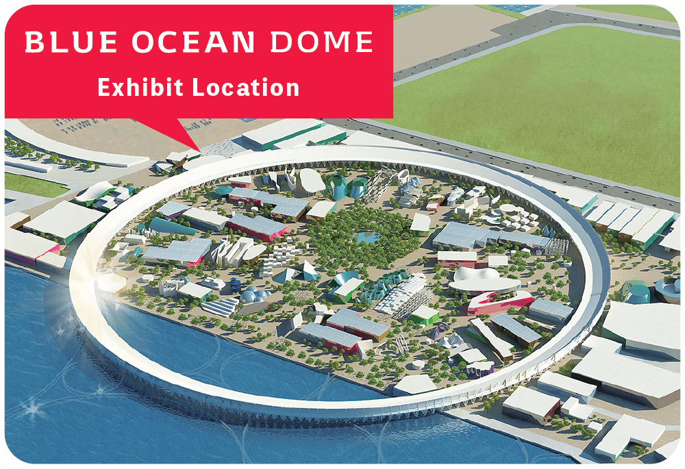 Blue Ocean Dome location at the Osaka/Kansai World Expo